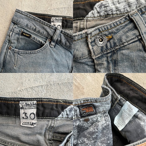 Volcom Jeans Mens Size 30 Relaxed Fit Blue Wash Denim Casual Pants - Picture 3 of 5
